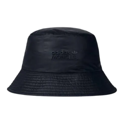 Moncler x Adidas Originals Полиэстер Ведрообразные Шляпы Мужской Черный