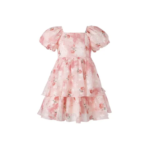 YUANYUAN GIRL Платье Розовое для детей 3-7 лет