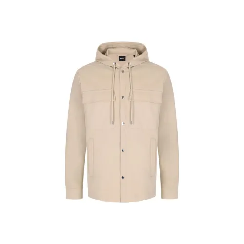 Hugo Boss Куртки и Пальто Мужской Бежевый