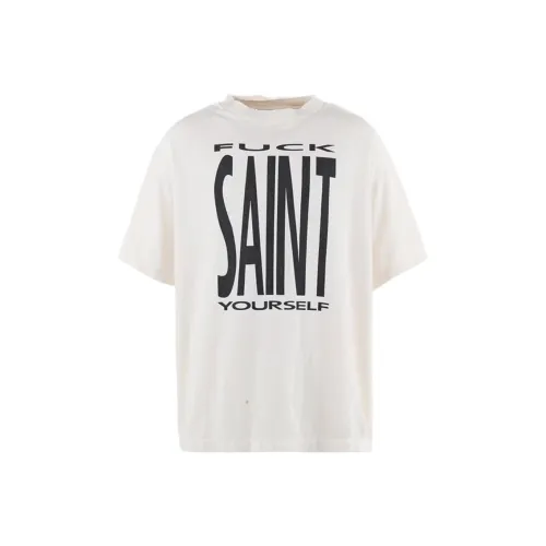 SAINT Mxxxxxx SS25 Белая унисекс рубашка T