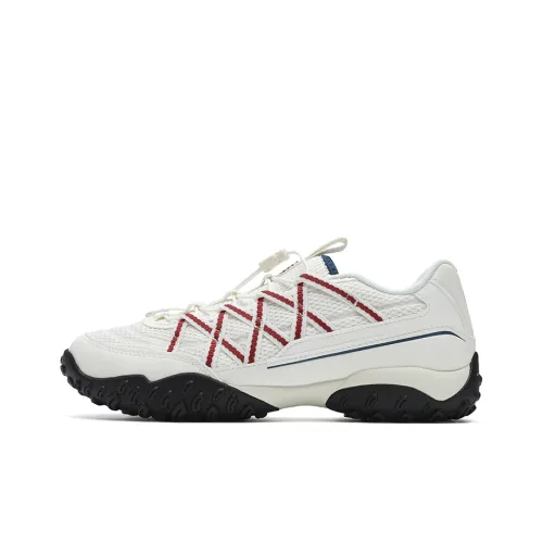 FILA ECHAPPE Износостойкий Дышащий Низкий Топ Кэжуал Женский Белый Красный