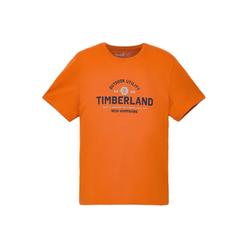 Timberland SS25 T Рубашка Мужская Оранжевая