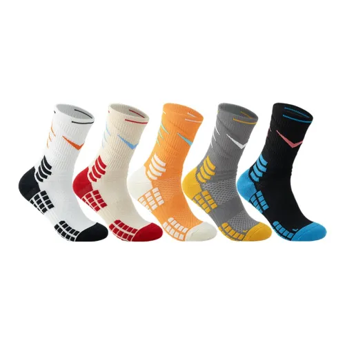 Носки для баскетбола Gentle Welcome унисекс упаковка из 5 пар