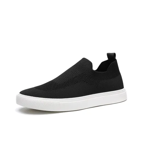 SENJIALUO Износостойкий Дышащий Низ Резистентный Низкий Топ Повседневный Мужской Черный