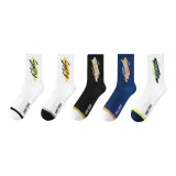 5 пар [Белый + Синий + Черный + Синий Голова Белый + Черный Голова Белый]