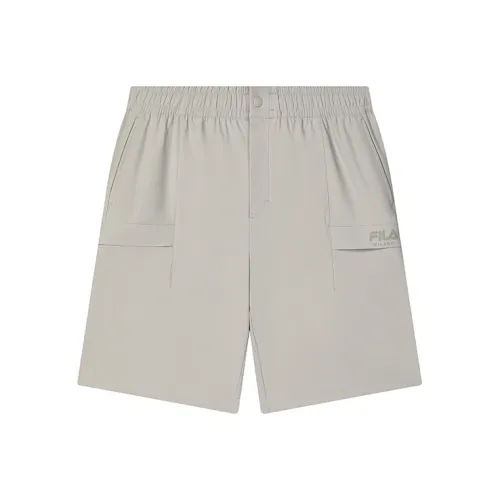 FILA MILANO Итальянская роскошная спортивная коллекция Повседневные шорты Мужские Однотонные Серый GY