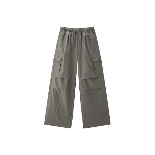 LEDIN Оловянно-серые Женские Повседневные Брюки