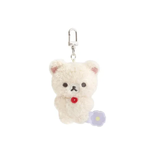 SAN X Милый Длинноволосый Медвежонок Сестра Белый Брелок Кукла Плюшевая Подвеска 8 см Высота