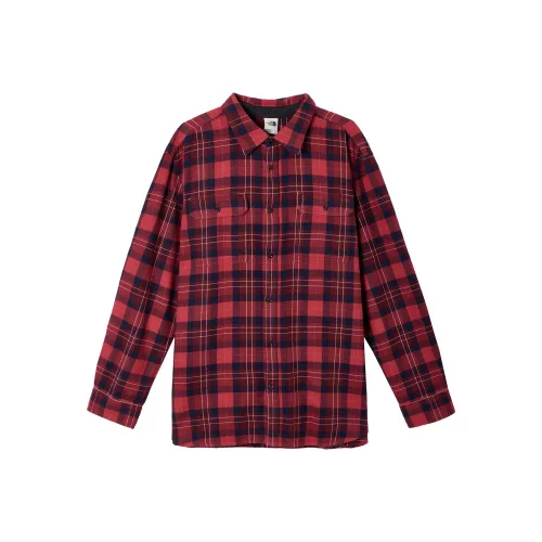 The North Face Red Men's Shirts The North Face Красный Мужские Рубашки