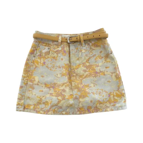 OUBO Джинсовые короткие юбки Женские