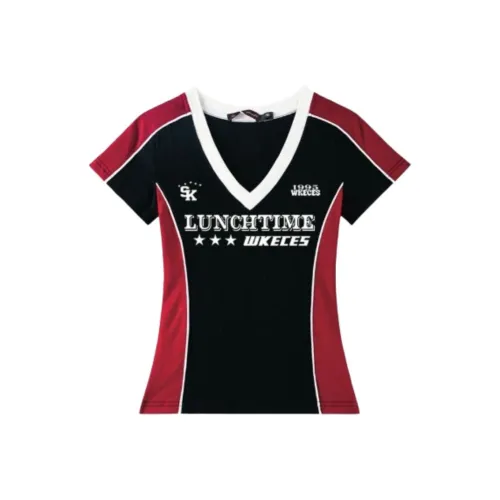 EMDPN Черно-красные Женские Футболки