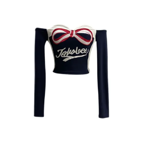 EMDPN Темно-синие Женские Футболки