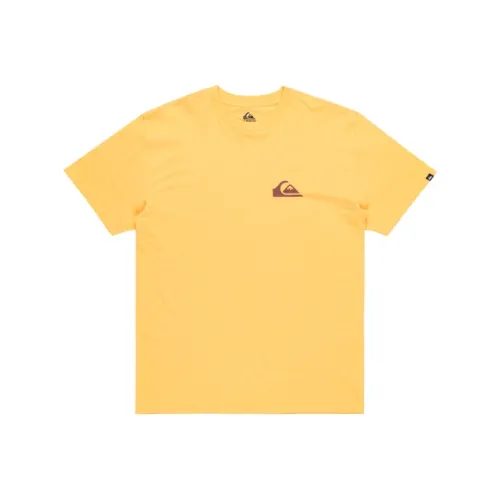 Quiksilver Желтая NGR0 Мужская T-Рубашка