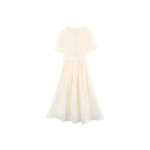 A paradise for awakening Короткий рукав Платье Женское