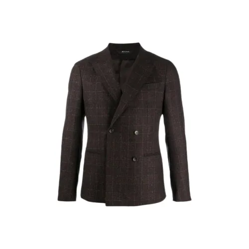 Ermenegildo Zegna Коричневый Мужской Деловой костюм