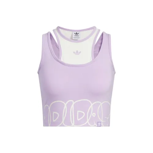 Adidas Originals CITY SKATETop Танк Спорт Жилет Женский Розовый Фиолетовый Розовый Белый