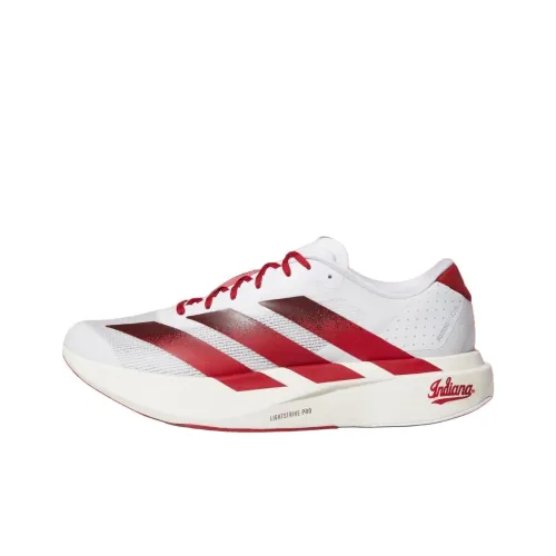Adidas Adizero Evo SL Low Топ Беговые кроссовки Мужские Белый Красный