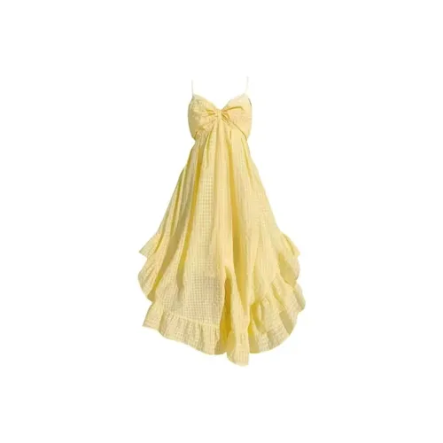 CANTALOVE Желтая клетка Женские Слиплатья