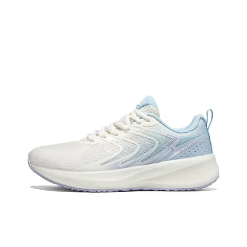 361° Slip-resistant Abrasion-resistant Low-top Casual Training Sprint Running Women's White Blue