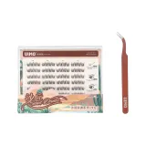 [112 кластеров Большой объем] Клей-Бесплатно Верхние ресницы Дюна *1+Золотистый Перо Пинцет