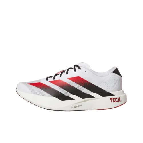 Adidas Adizero Evo SL Устойчивые к истиранию низкие беговые кроссовки для мужчин белые и черные