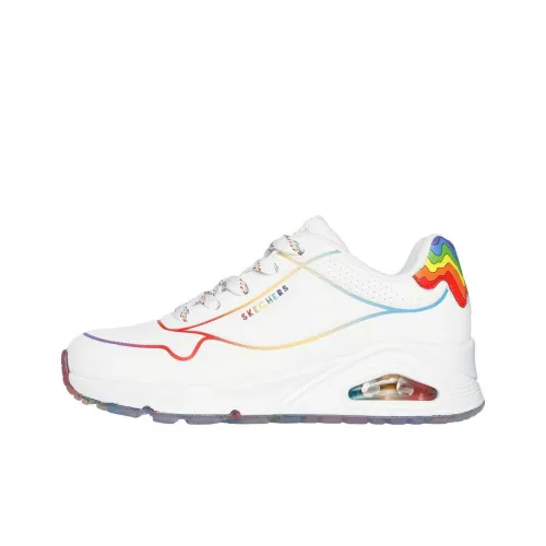 Jen Stark x Skechers Uno MID Топ Беговые кроссовки Женские Белые