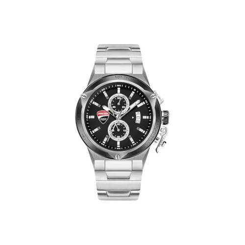 DUCATI Кварцевый механизм нержавеющая сталь ремешок мужские часы черный циферблат