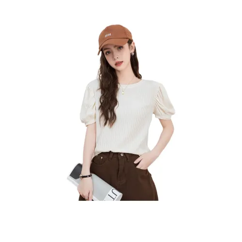 FAWENXIANGZI Абрикос Женские Т-рубашки