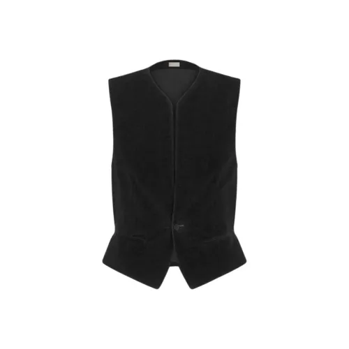 DIOR FW25 Осенняя Мужская Коллекция Одежды Жилет Мужской Черный