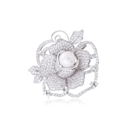 Фиолетовый сплав, женские броши