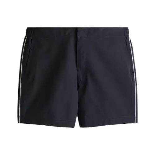 H&M Морской Синий/Белый Мужские Плавательные Шорты