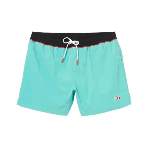 DIESEL Мятно-зеленые мужские пляжные шорты