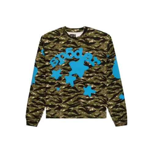 Sp5der Зеленый Мужской Свитшот