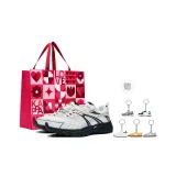 Классический Белый/Черный [Розовая Сумка для покупок + Брелок]