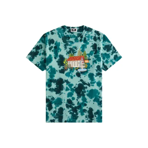 KITH Treats series SS25 Пустыня Destination T Рубашка Унисекс Зеленый