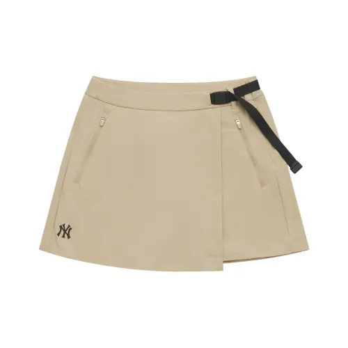 Mlb Base Logo New York Yankees Basic Collection SS25 Повседневные шорты Женские Песочный