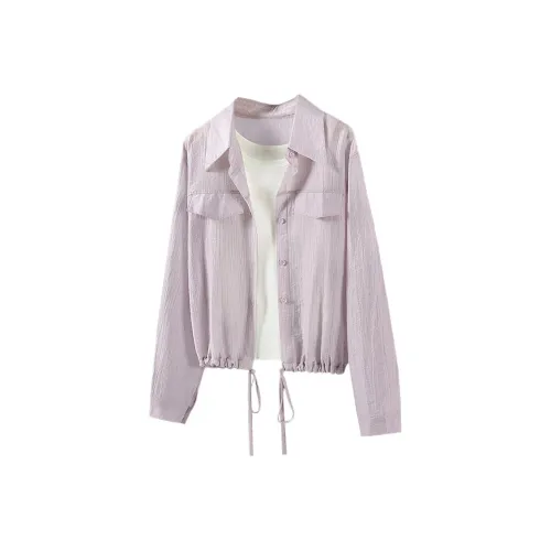 SIBAISHE Розовый Фиолетовый Женская Рубашка