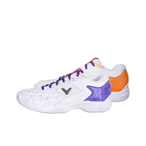 Dragon Ball Z x VICTOR Противоскользящая устойчивая к истиранию низкая обувь для бадминтона унисекс ярко-белая