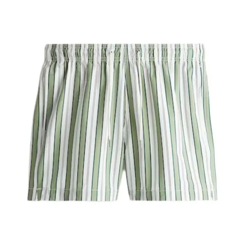H&M Зеленый/Белый Мужские Плавательные Шорты