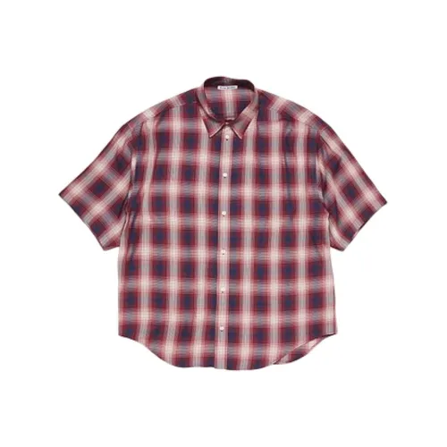 ACNE STUDIOS Красный/Синий Унисекс Рубашки
