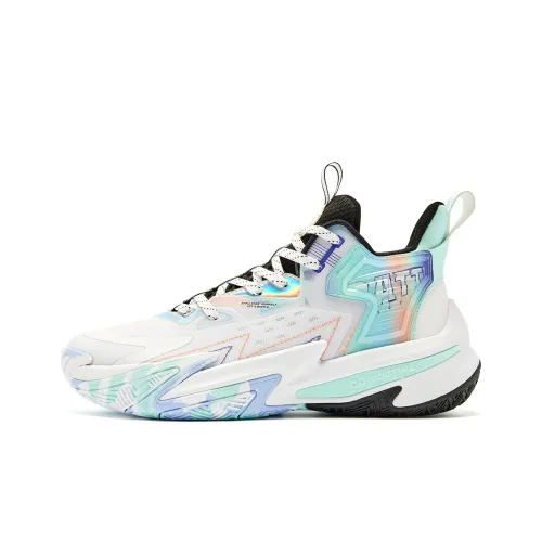 QIAODAN Broken Shadow 5 Амортизация Износостойкие Низкие Баскетбольные Кроссовки Мужские Белые