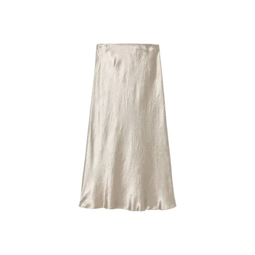 MaxMara Повседневный Длинный Юбка Женская Бежевая