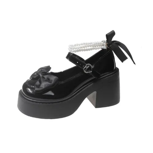 Puppytown Квадратный каблук Туфли Мэри Джейн Женские