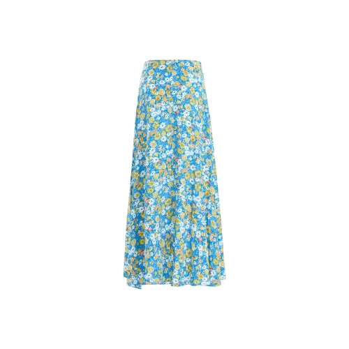 ZAZN Синий Женская Повседневная Длинная Юбка