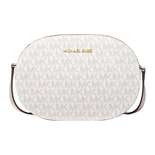 MICHAEL KORS Jet Set Travel Кожа Camera Сумка Сумка через плечо Средний Женская Белый Розовый