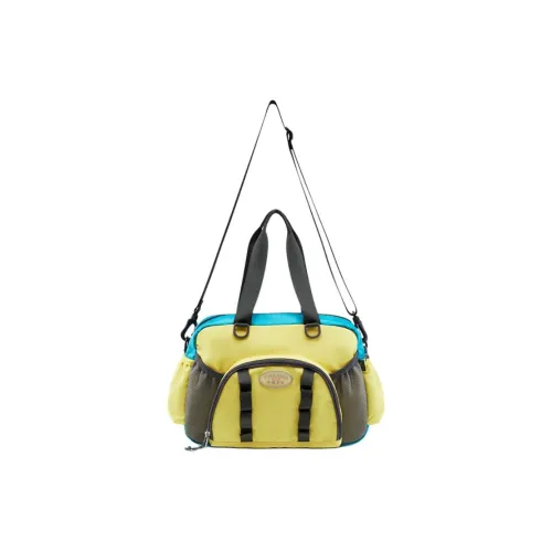 Лайнер Takasha Коллаборация Нейлоновая Сумка через плечо Сумка Женская Желтая и Зеленая