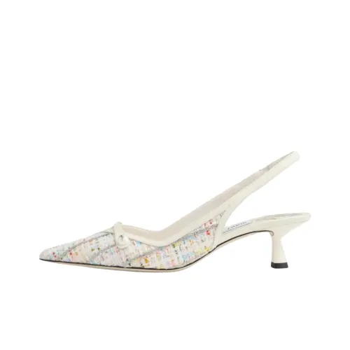 Jimmy Choo Amita Узкий каблук Высокие каблуки 4,5 см Женские Цвет молочной глазури