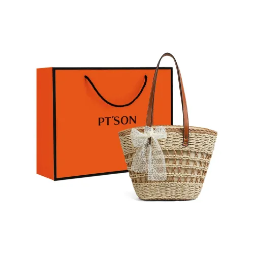 PT'SON Синтетическая кожа Портативная Сумка на плечо для подмышек Женская Экрю