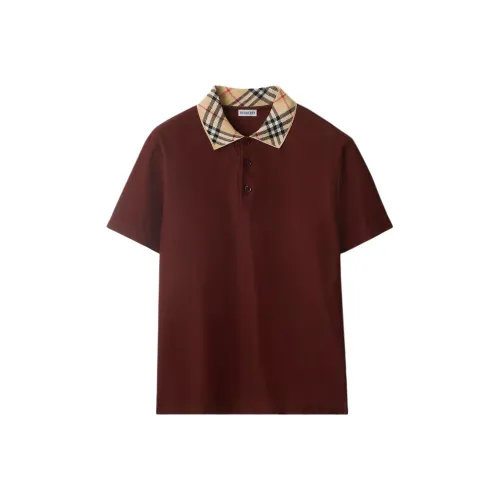 Burberry SS25 Поло Мужское Красное
