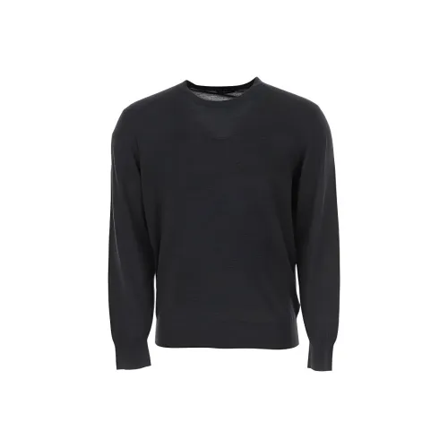 Ermenegildo Zegna Черные Мужские Свитера
